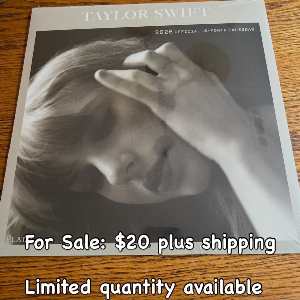 Taylor Swift 2026 12x12 calendar